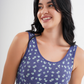 2S soft bra, wide strap, printed