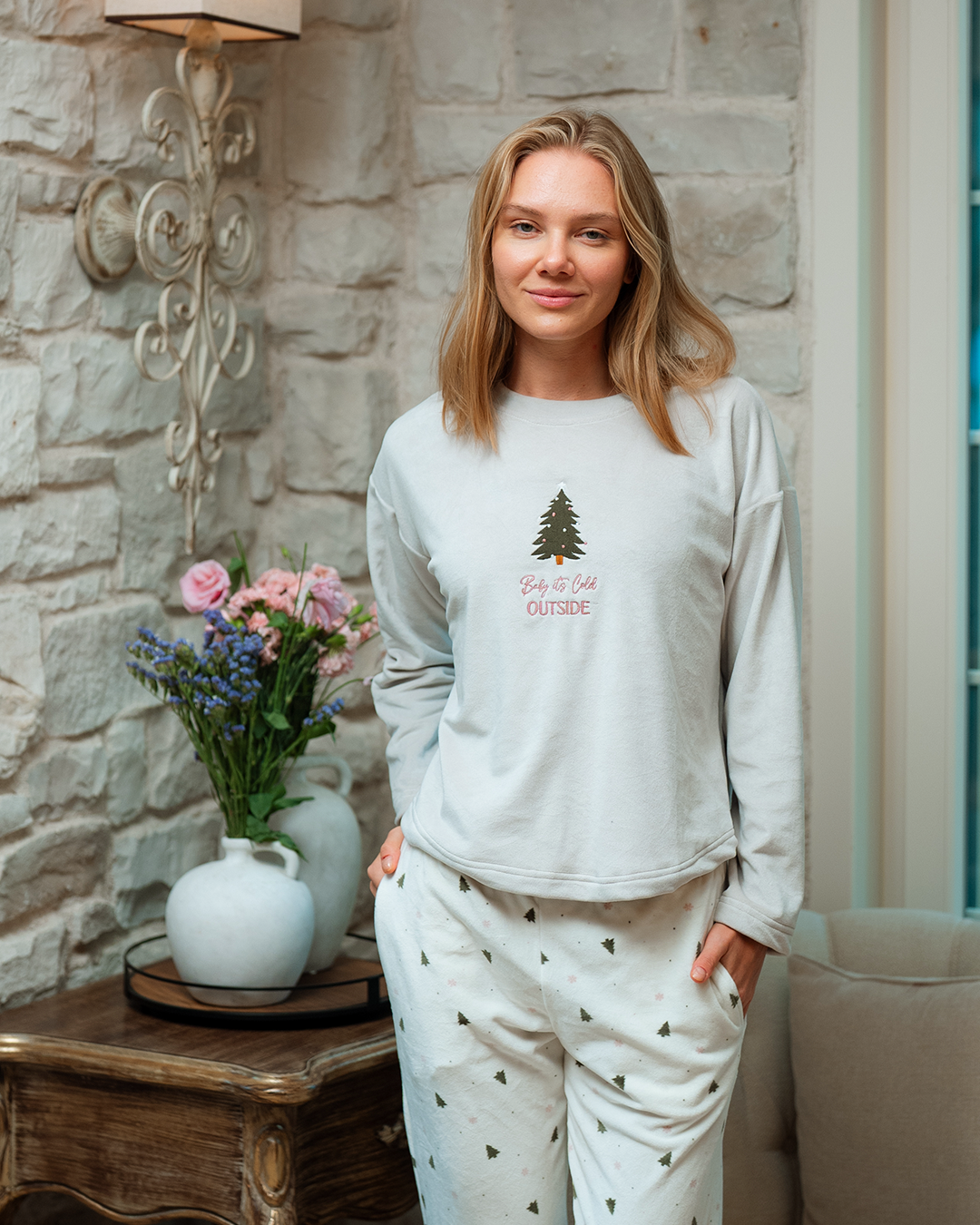 بيجاما حريمى Women Pajama Baby It's Cold Outside