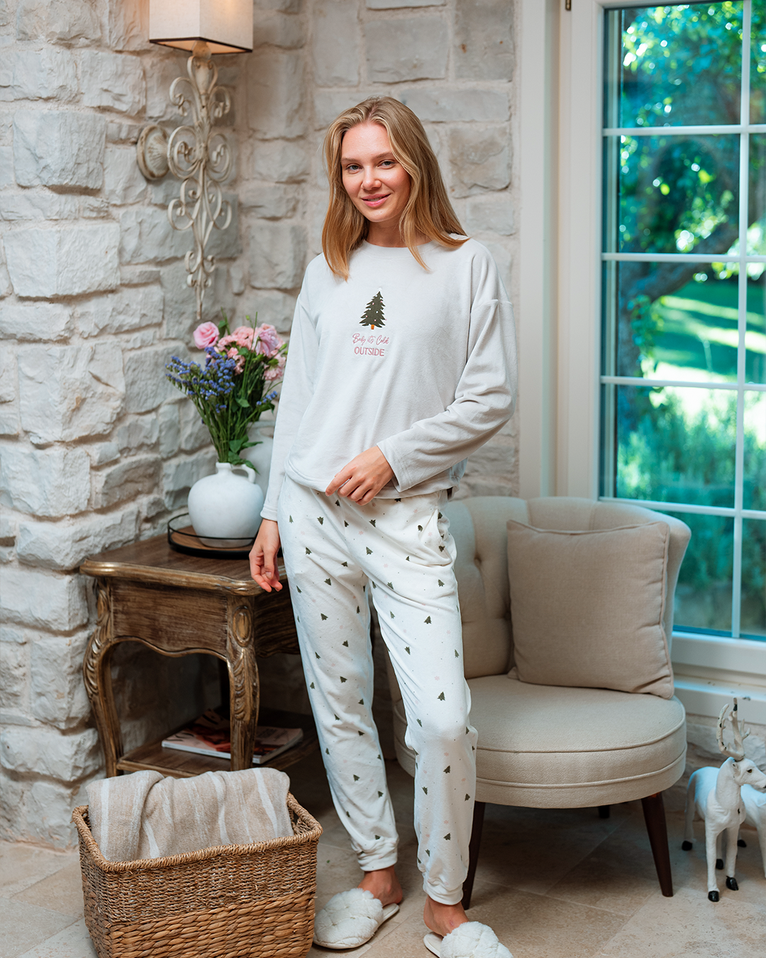 بيجاما حريمى Women Pajama Baby It's Cold Outside