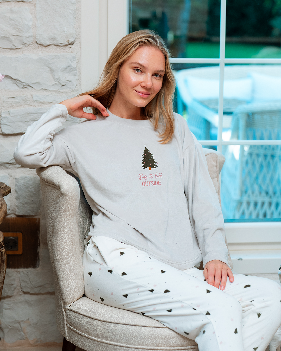 بيجاما حريمى Women Pajama Baby It's Cold Outside