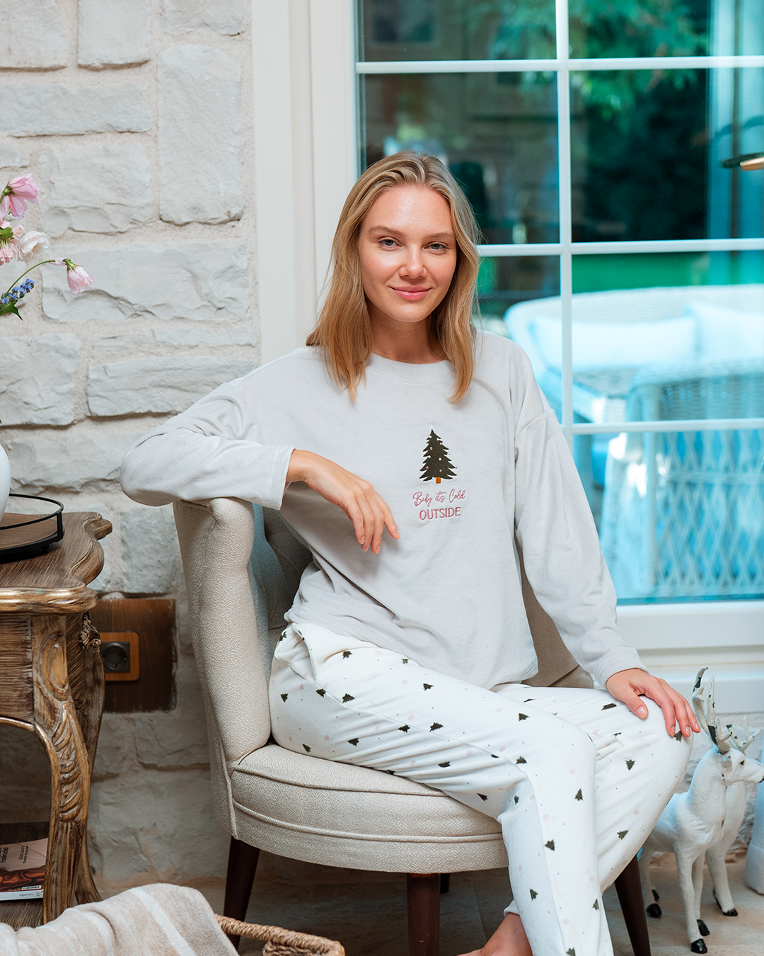 بيجاما حريمى Women Pajama Baby It's Cold Outside