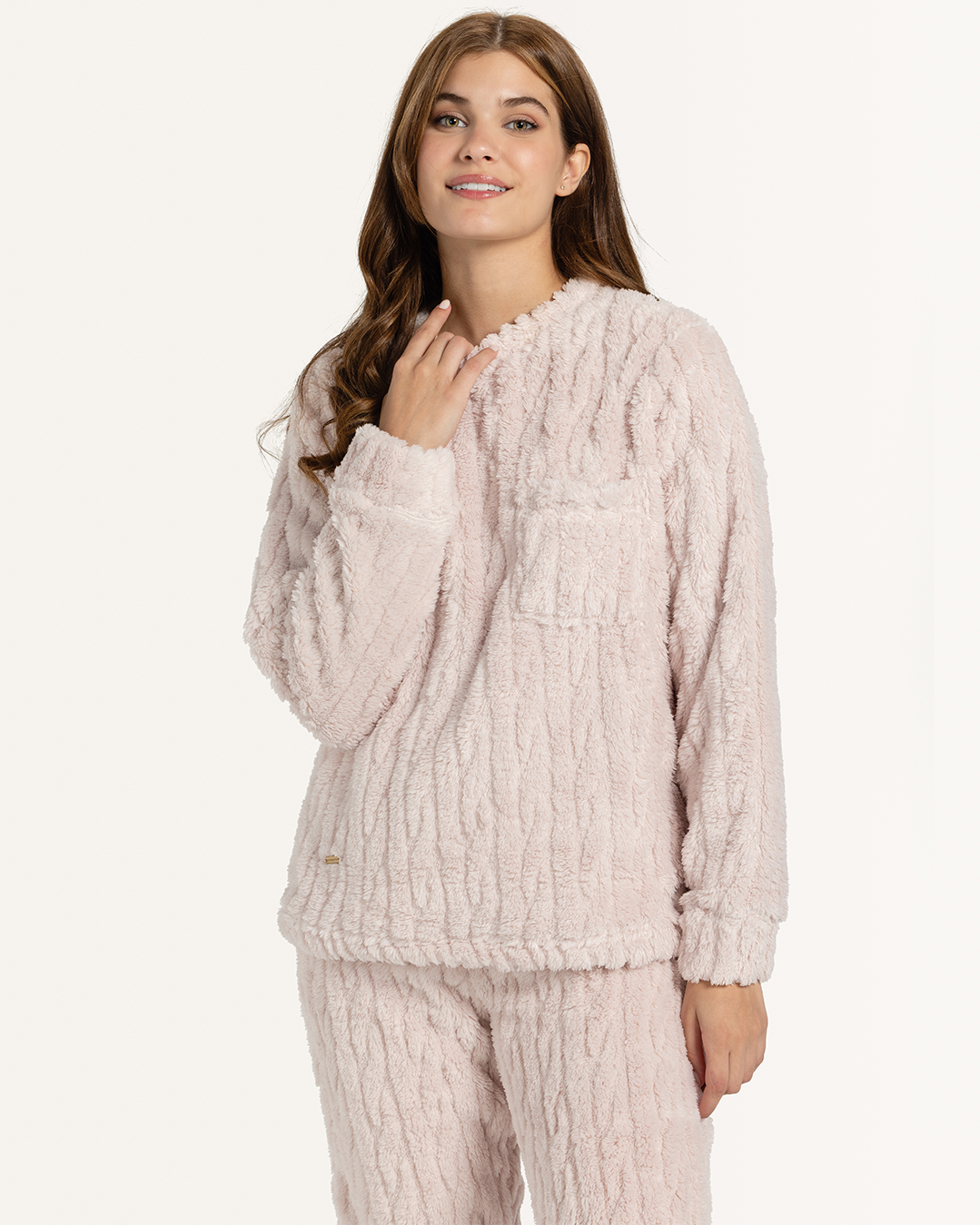 بيجاما بنطلون فرو