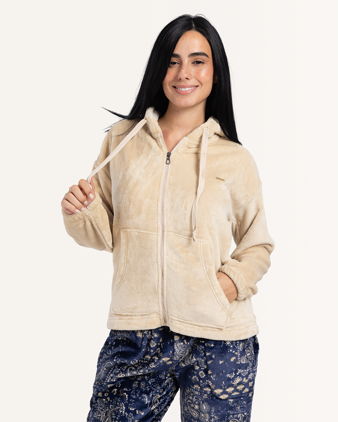 بيجاما بكم طويل و بنطلون بولار