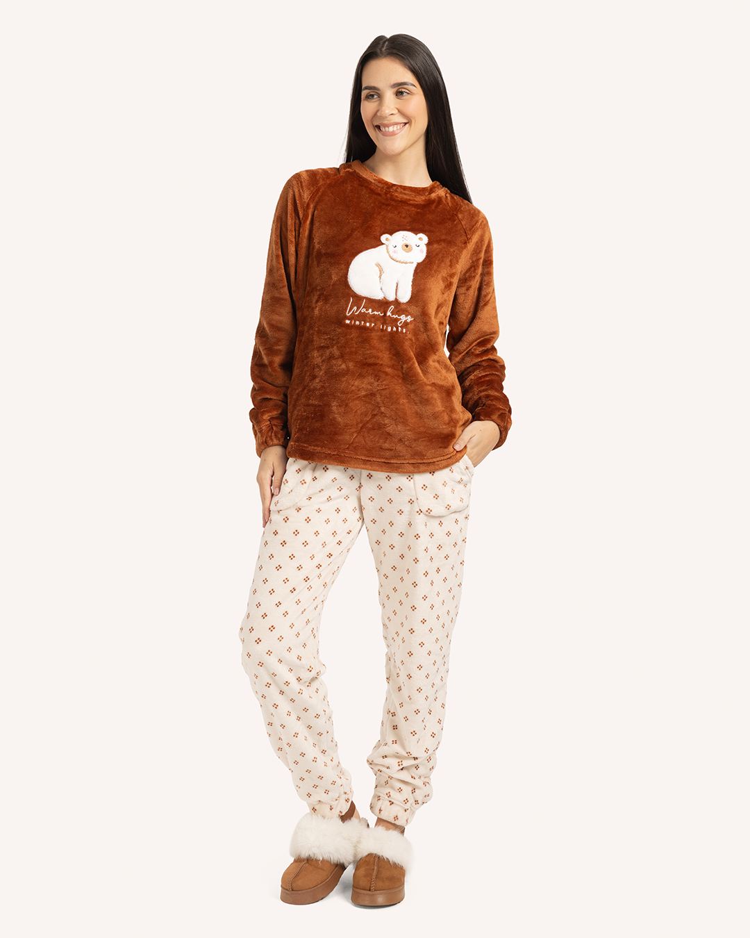 بيجاما بولار احضان الدافئه