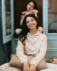 بيجاما بكابيشون ورود الشتاء