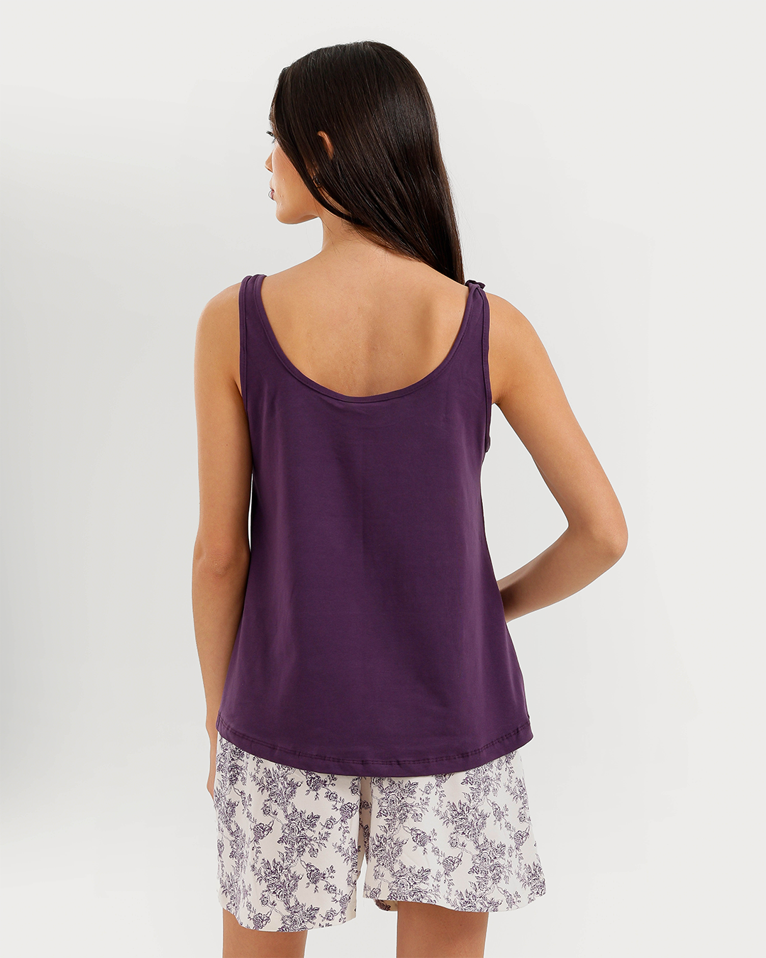 Women's Printed Cashmere Shorts Pajama Set
