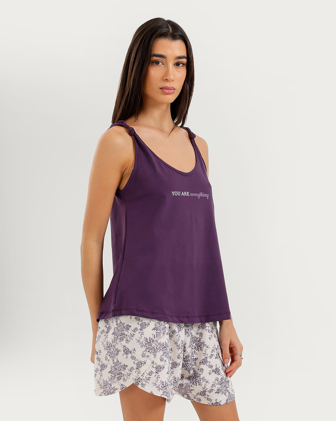 Women's Printed Cashmere Shorts Pajama Set