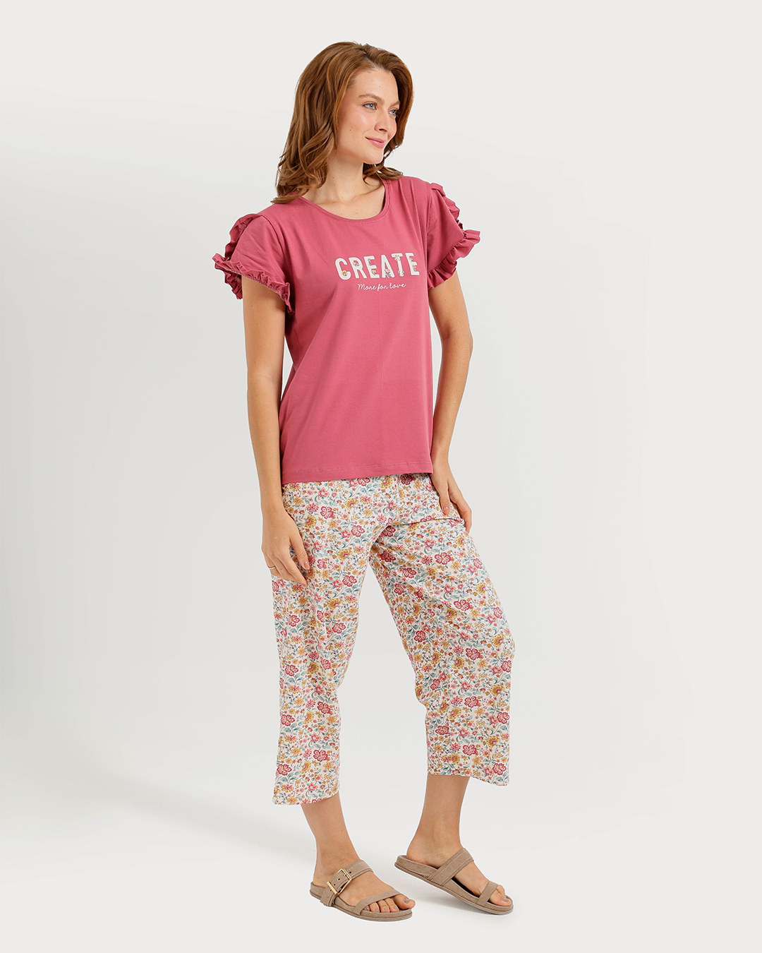 Women's Printed Pentacore Pajama Set