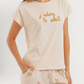 Women's Wide Leg Pants Pajama Set