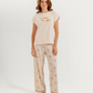 Women's Wide Leg Pants Pajama Set
