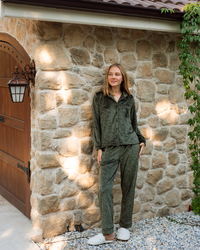 Monochromatic Zebra Classic Button up Pajamas