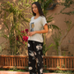 Women's Pajama Print Square Branch Pants