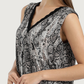 Women's V-Neck Camisole with Snake Skin Sleeve