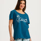 Women's Short Sleeve Pajama Set with Capri Pants