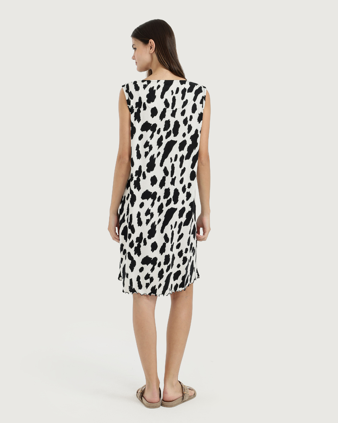 Women's V-Neck Camisole with Printed Sleeve