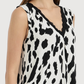 Women's V-Neck Camisole with Printed Sleeve