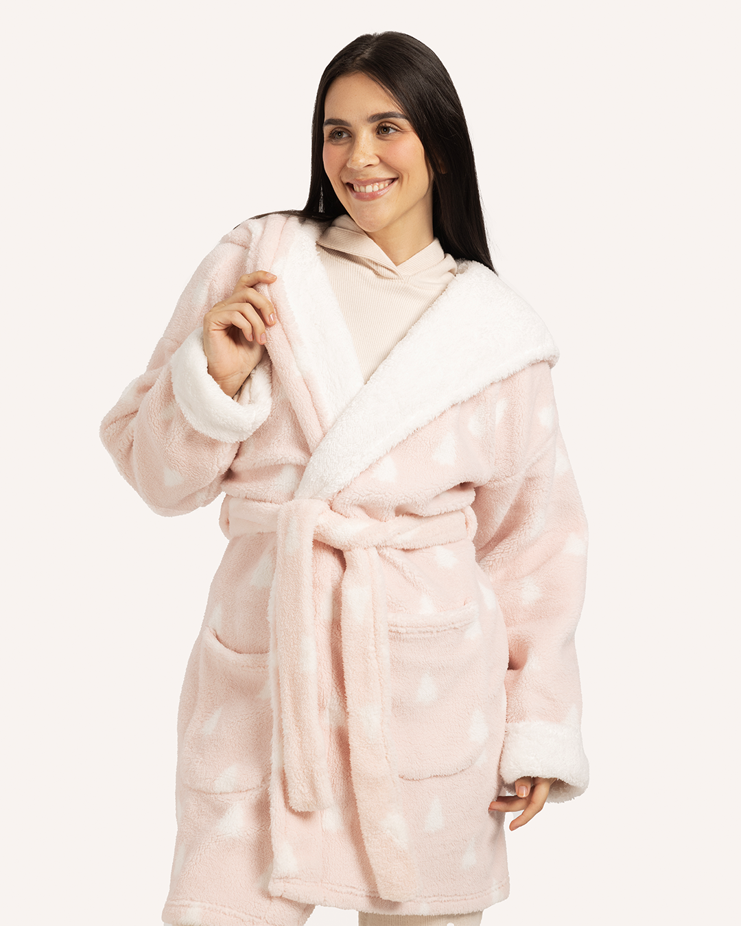 روب  أشجار الكريسماس الوردية