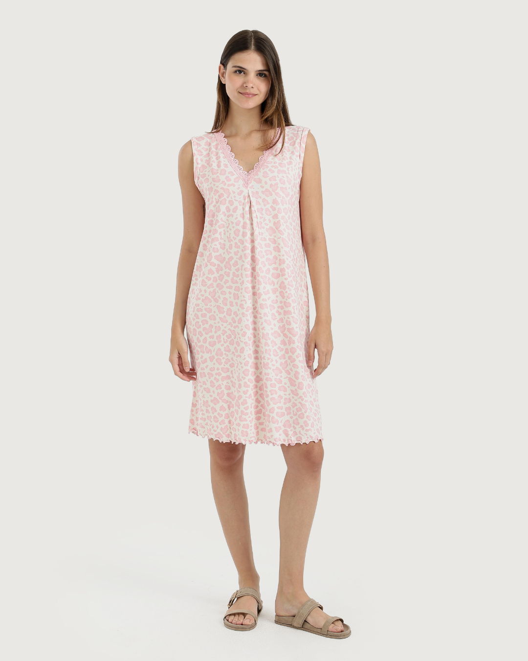 Women's V-Neck Camisole with Printed Sleeve
