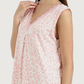 Women's V-Neck Camisole with Printed Sleeve