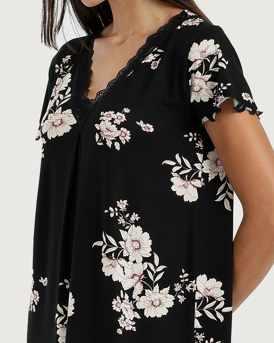 Women's V-Neck Half Sleeve Floral Camisole