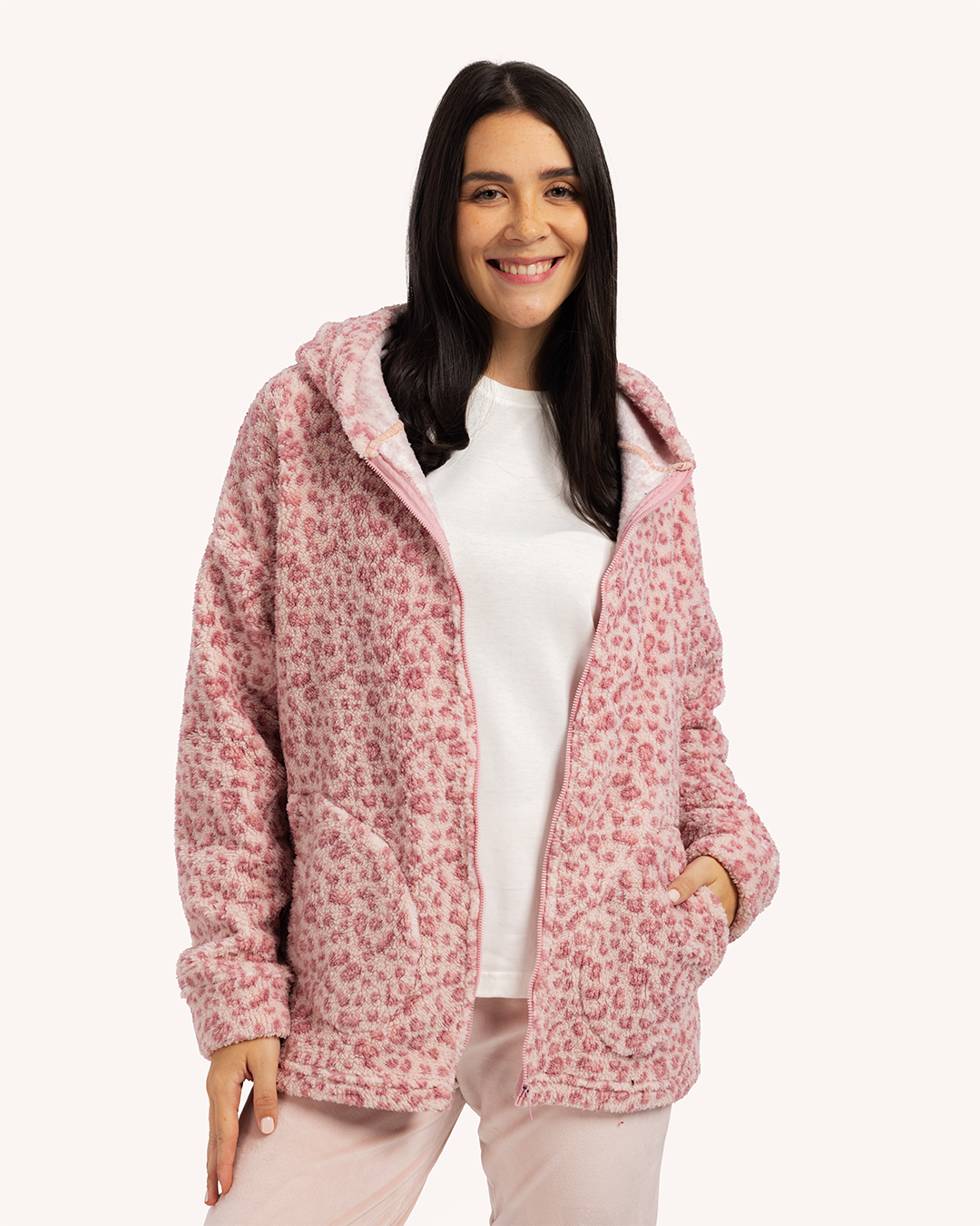 Pink Leopard بيجاما حريمي 3 قطع