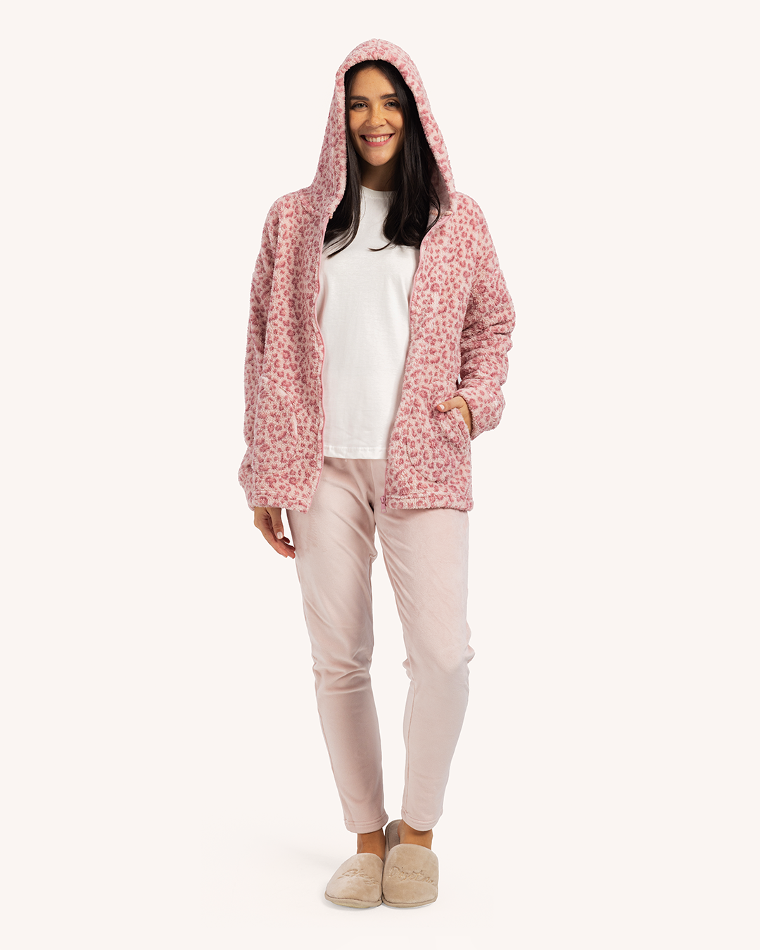 Pink Leopard بيجاما حريمي 3 قطع