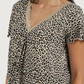 Women's V-Neck Half-Sleeve Tiger Shirt
