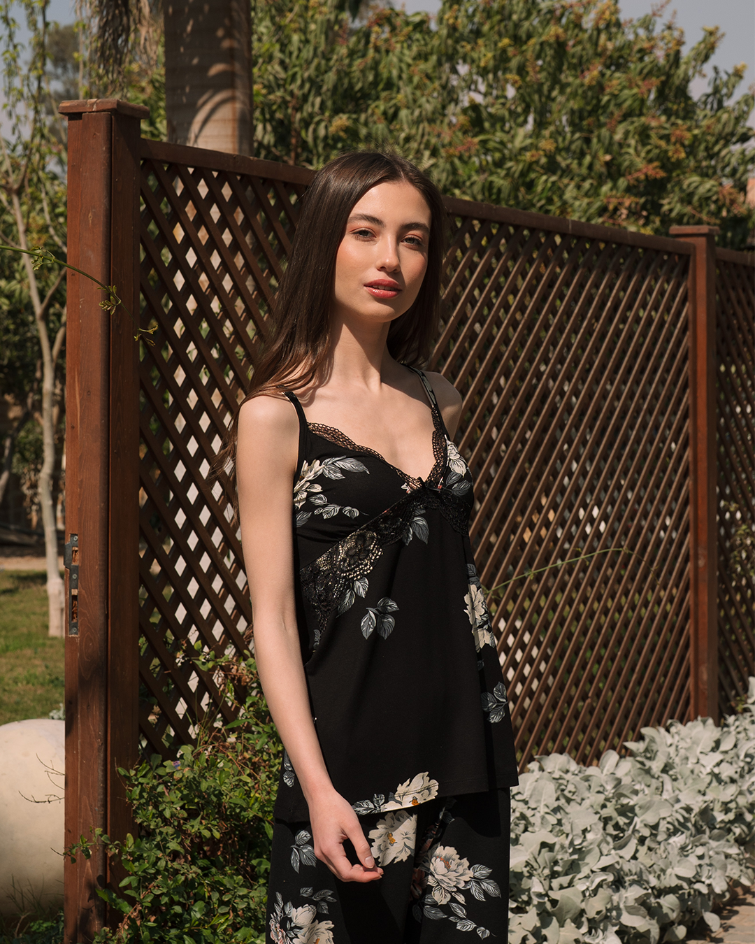 Pentacore print halter pajamas