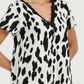 Women's V-Neck Half Sleeve Printed Camisole