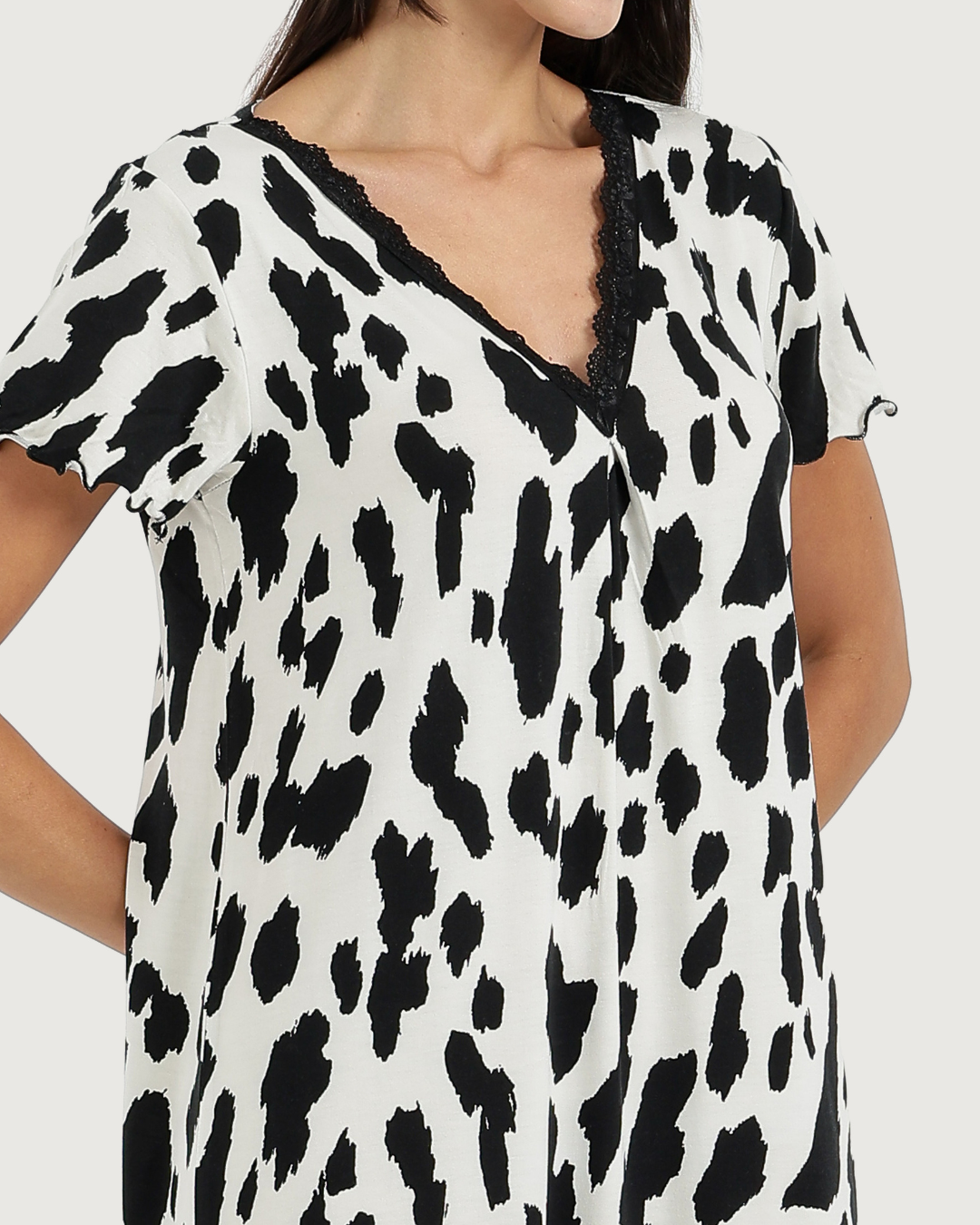 Women's V-Neck Half Sleeve Printed Camisole