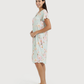 Women's V-neck Lace Half-Sleeve Shirt