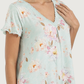 Women's V-neck Lace Half-Sleeve Shirt