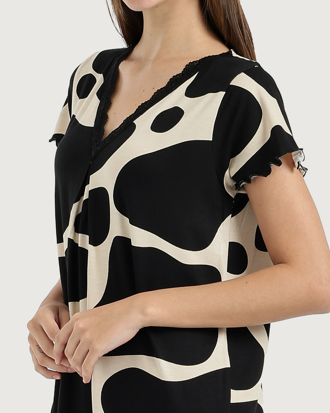 Women's V-Neck Half Sleeve Printed Camisole