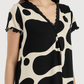 Women's V-Neck Half Sleeve Printed Camisole