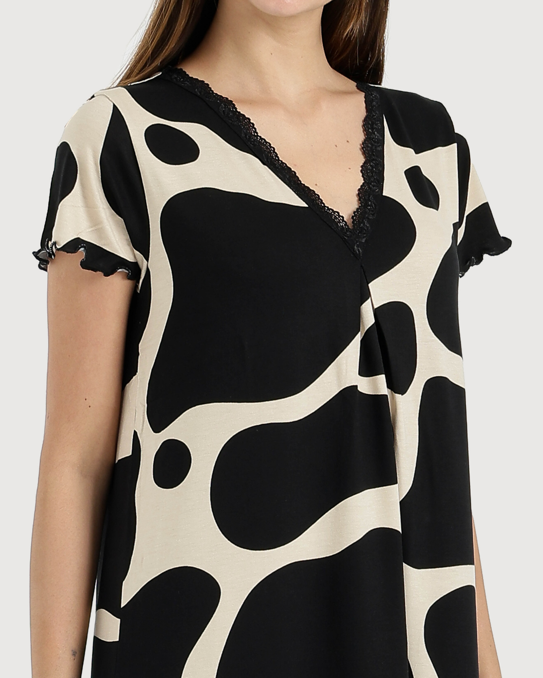 Women's V-Neck Half Sleeve Printed Camisole