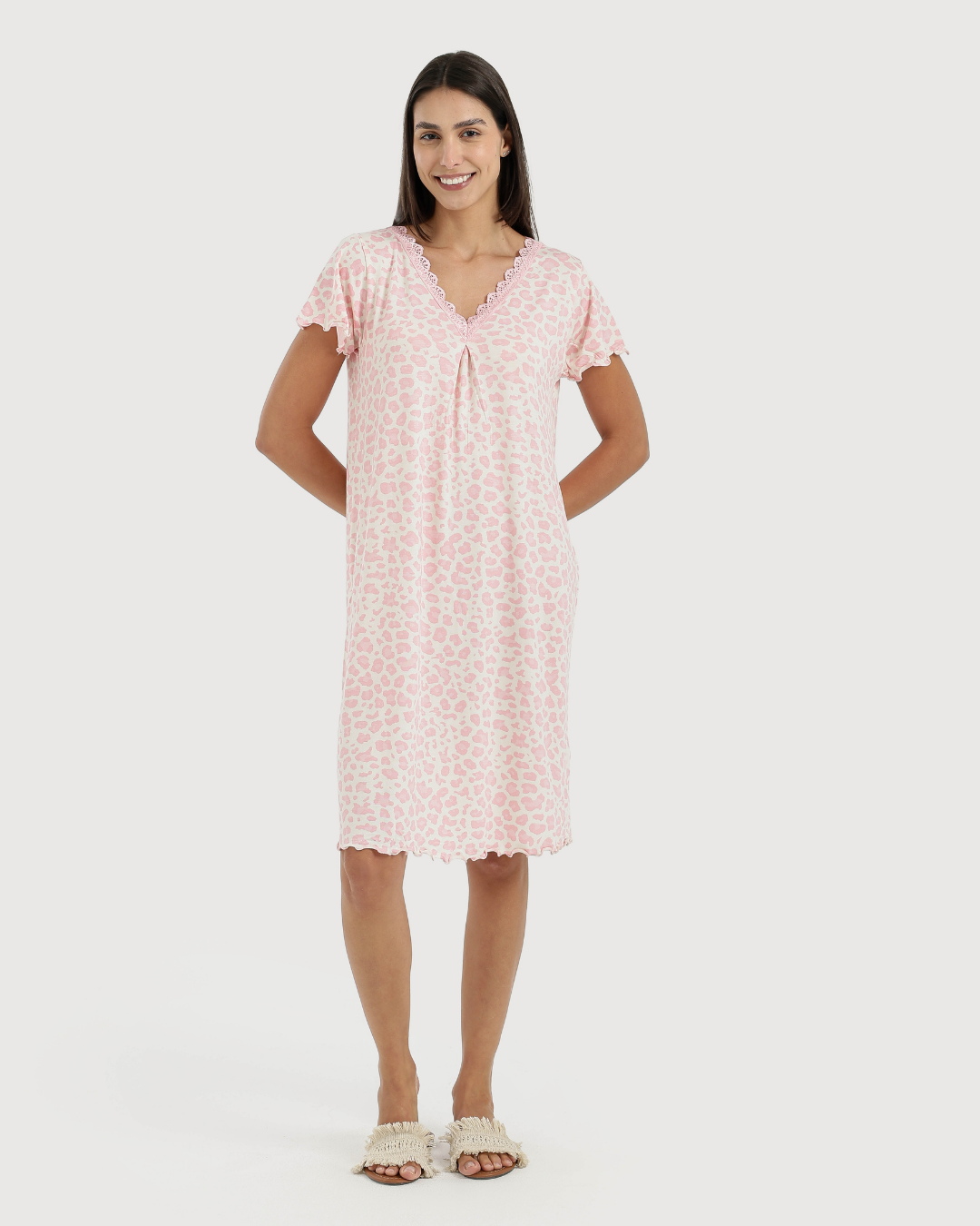 Women's V-Neck Half Sleeve Printed Camisole