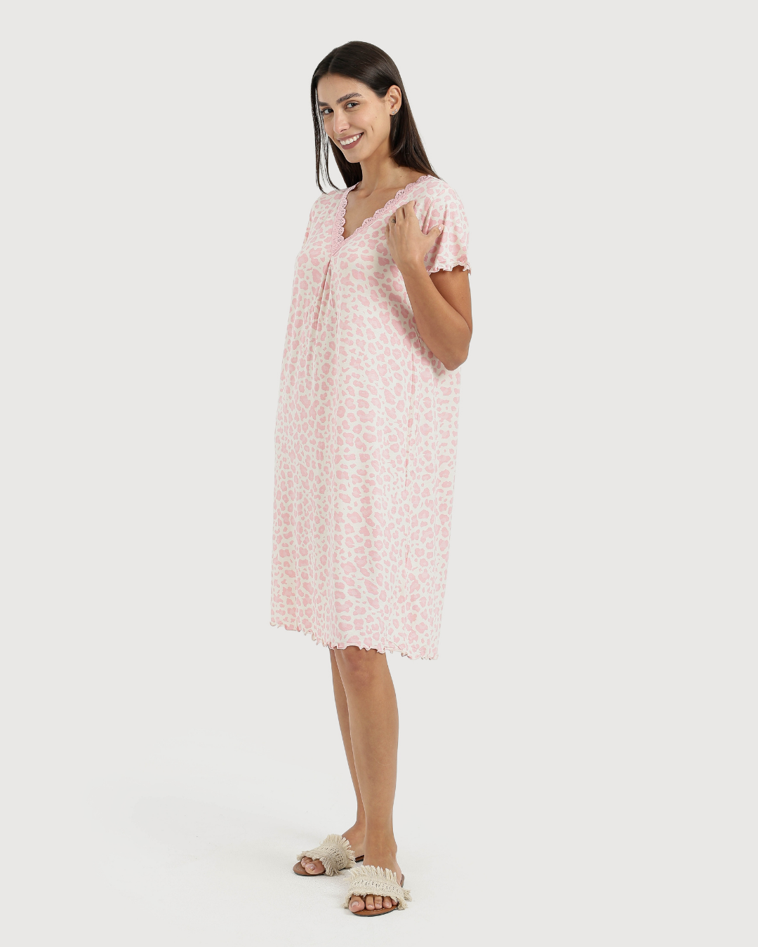 Women's V-Neck Half Sleeve Printed Camisole