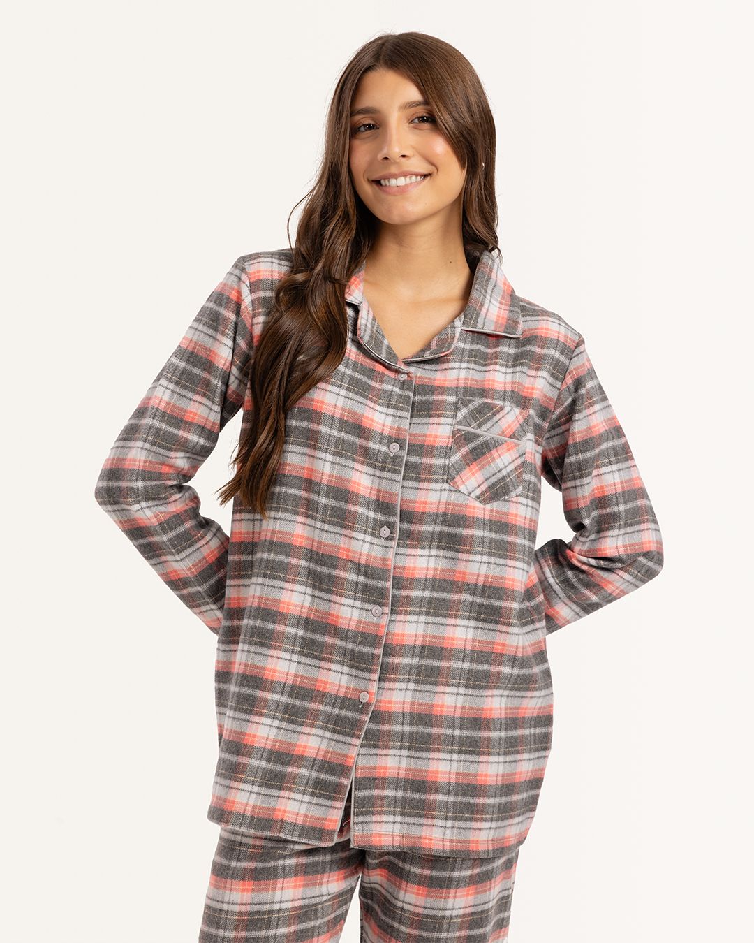 بيجاما كاروه حريمي كلاسيك كستو