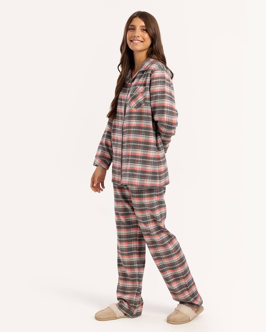 بيجاما كاروه حريمي كلاسيك كستو