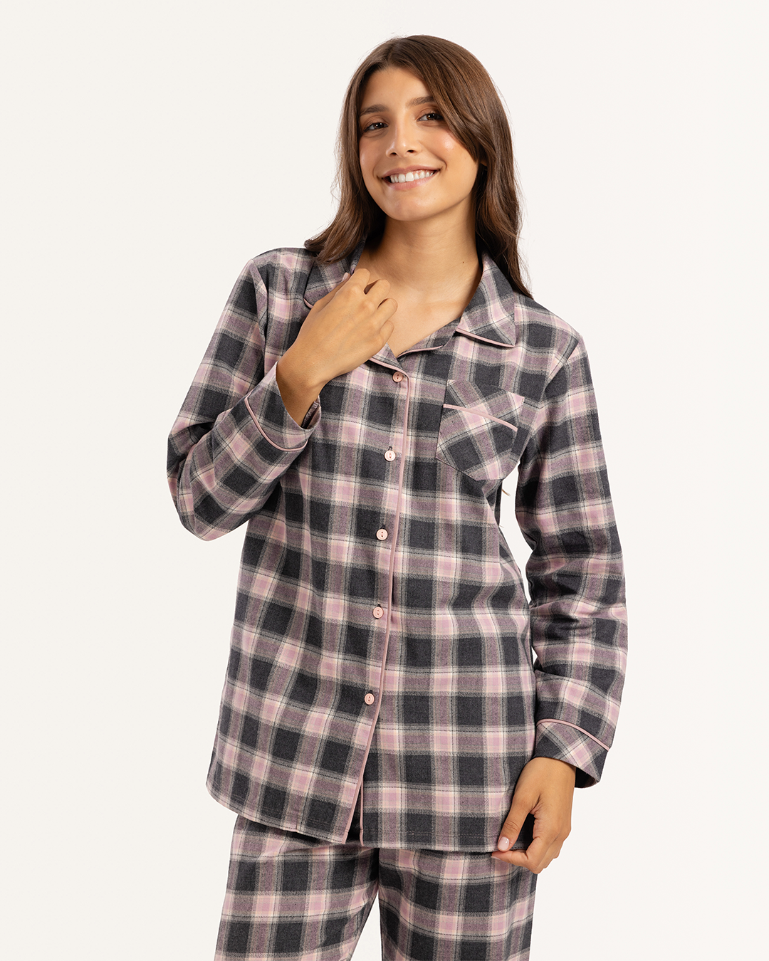 بيجاما كاروه حريمي كلاسيك كستو