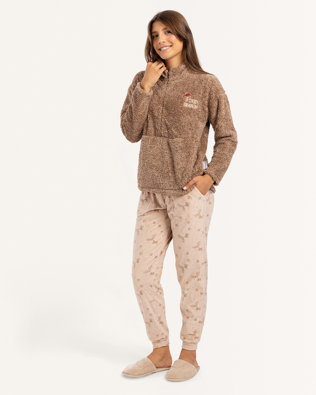 بيجاما بنطلون قطيفه موسم دافئ