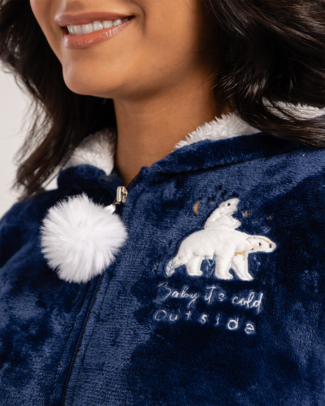 Baby it's cold outside بيجاما حريمي جاكت