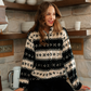 High Collar Pajama White and Black