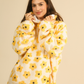 Enjoy Warmth in Big Yellow Flowers Wearable Blanket 