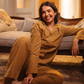 Vintage Flowers Women Classic Pajama in ochre