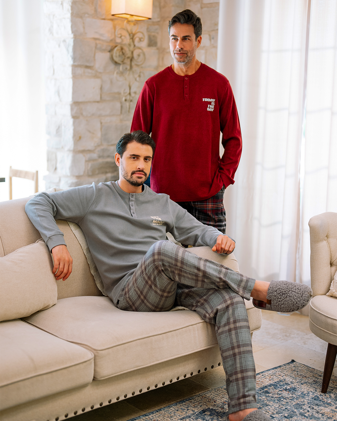 بيجاما بنطلون كاروهات اصنع اللحظه