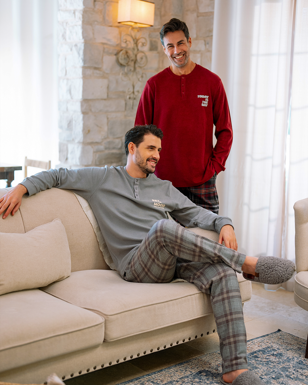 بيجاما بنطلون كاروهات اصنع اللحظه