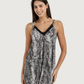 Women's V-Neck Shirt with Snake Leather Strap