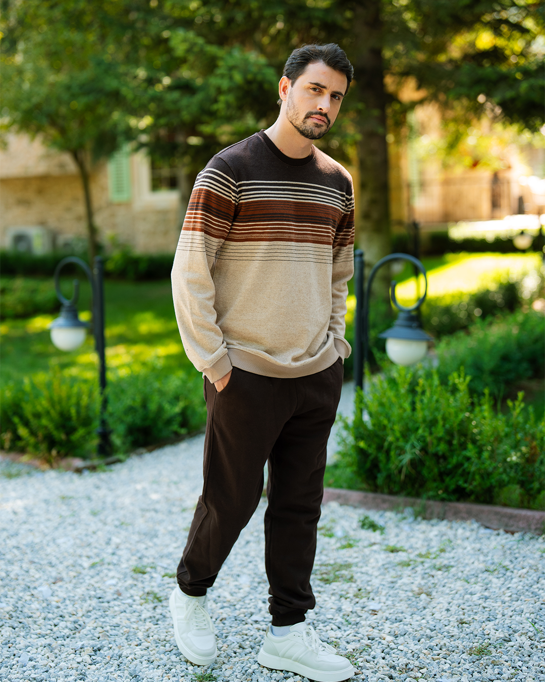 بيجاما جاكارد خطوط متنوعة