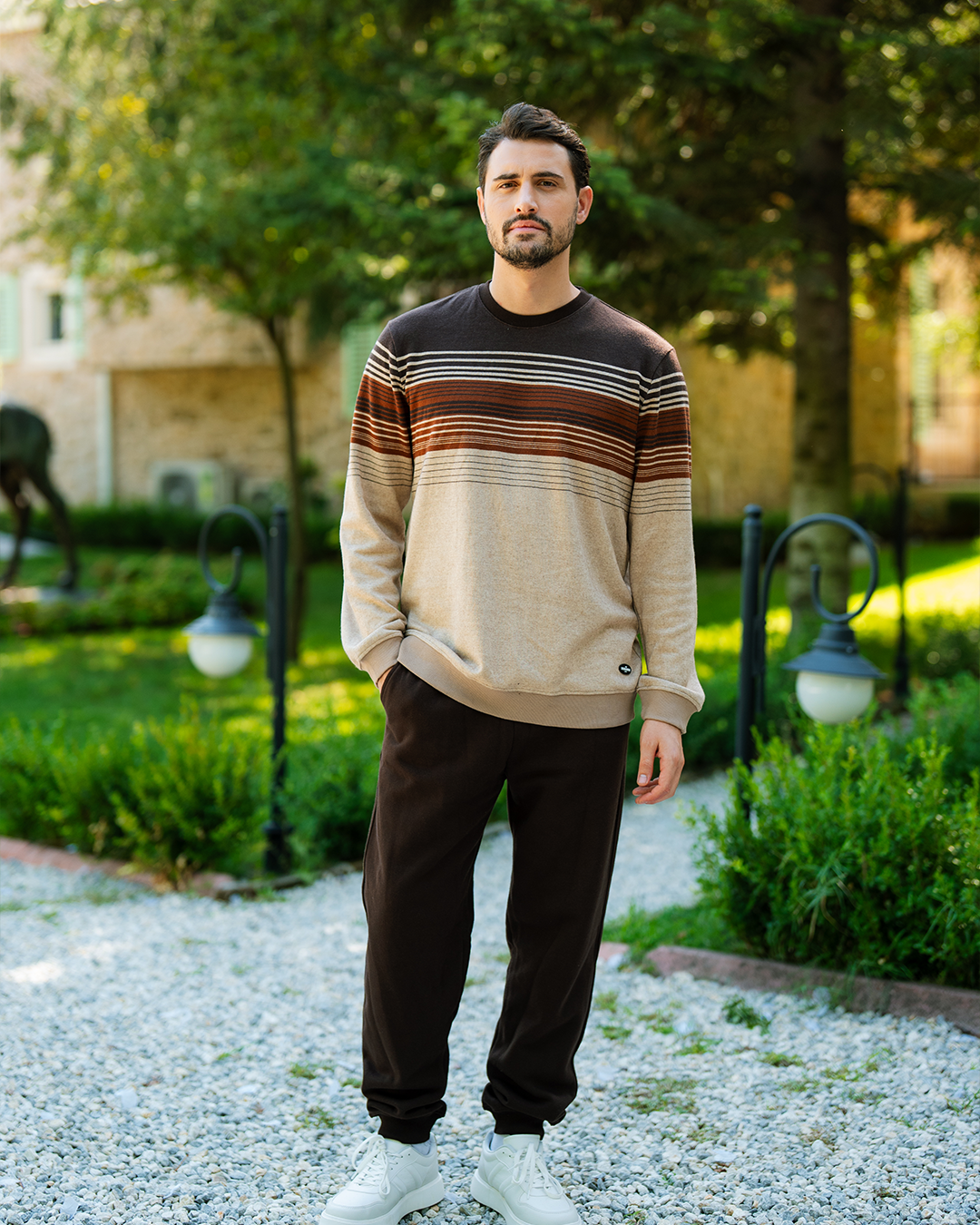 بيجاما جاكارد خطوط متنوعة